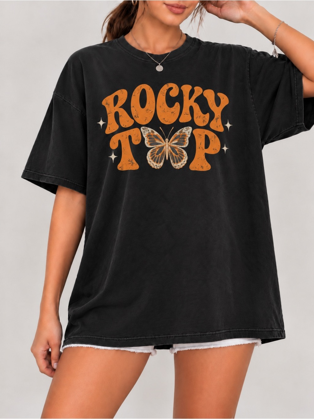 Rocky Top Butterfly Graphic Tee Tennessee Football Unisex T-shirt